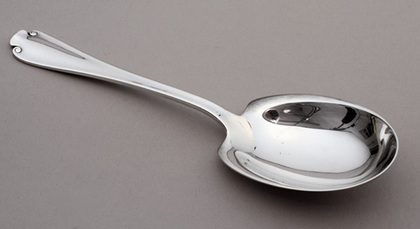 Tiffany Sterling Silver Berry Spoon - Flemish Pattern